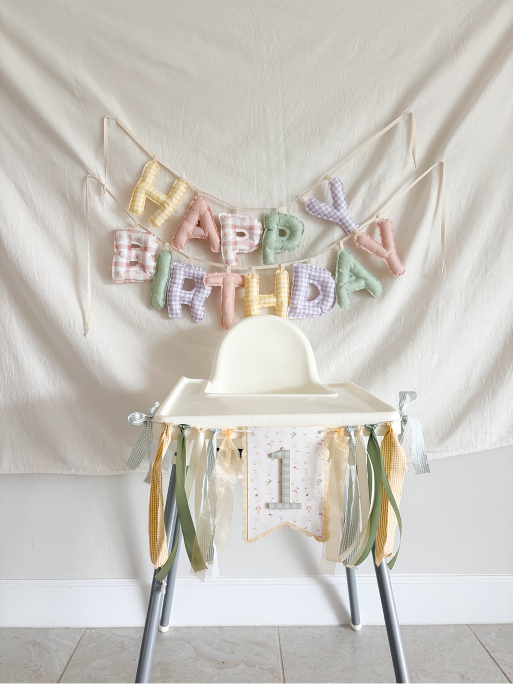 One silly Goose high chair banner Price Firm